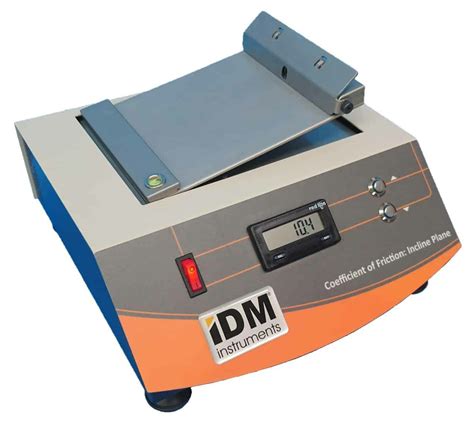 Inclined Plane Coefficient of Friction Tester commercial|coefficient of friction testing.